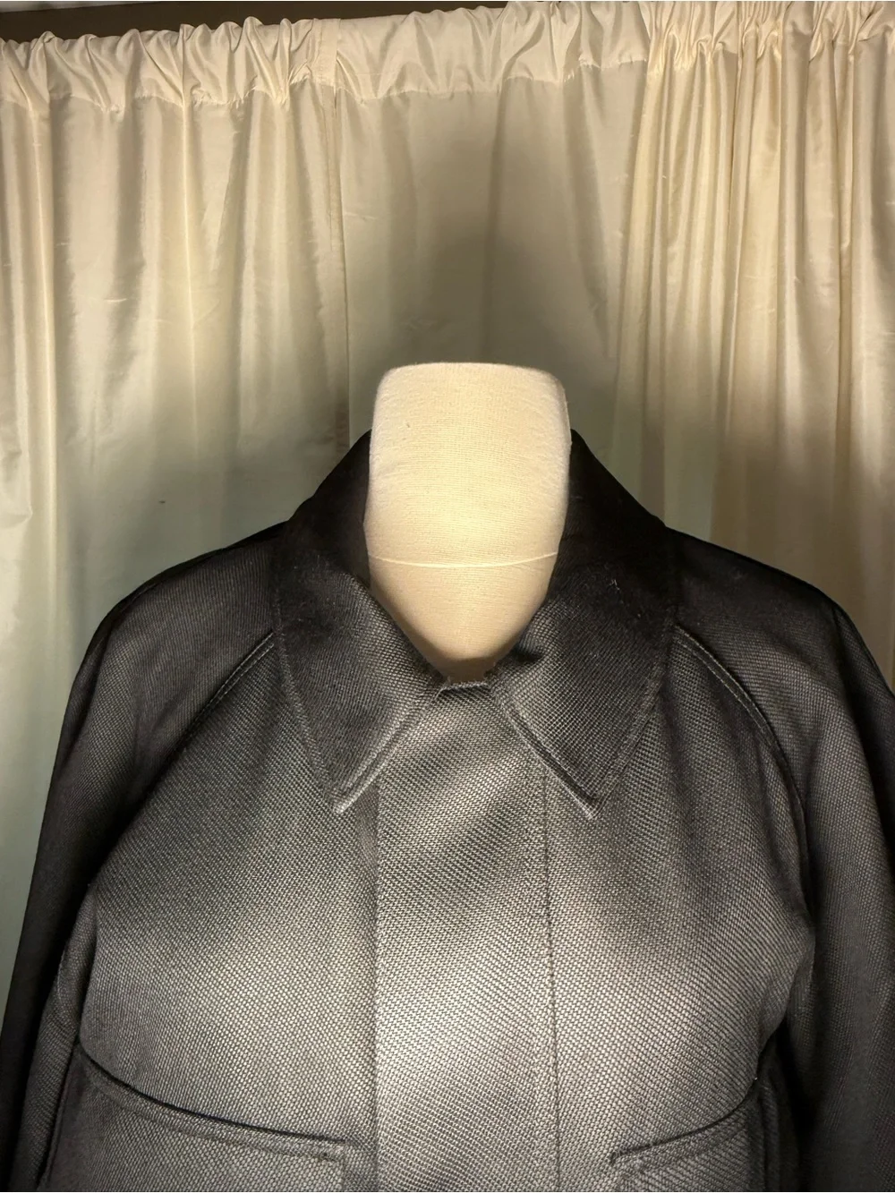 Ted Baker Virgin Wool Men's Black Utility Jacket - Modern Workwear